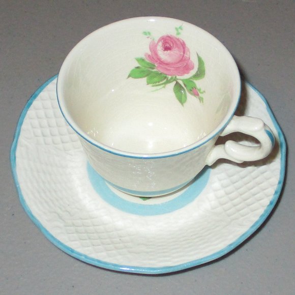 Luneville Espresso Demitasse Cup and Saucer KG France Vintage Porcelain Teacup - Picture 1 of 6